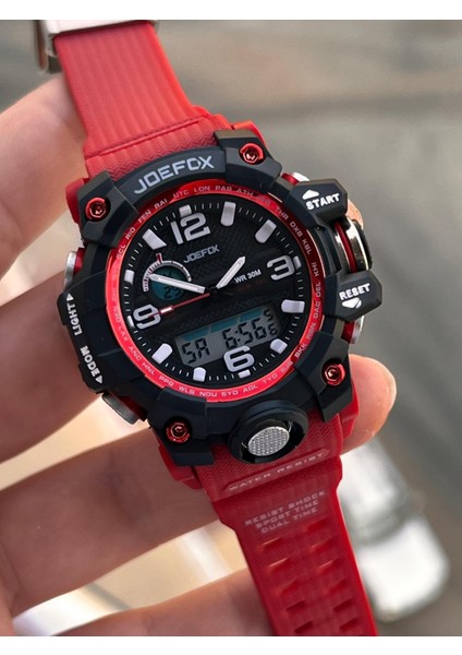 Küçük Kasa Digital ve Analog 2 Yıl Garantili Kronometre+Takvim+Alarm+Çoçuk Kol Saati JE.CBK19