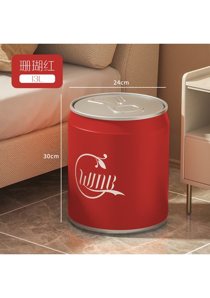 Kola Çöp Kutusu Kutuları Basın Yaratıcı Net Kırmızı Ev Kapaklı Oturma Odası Büyük Depolama Kovası Banyo Çöp Sepeti (Yurt Dışından)