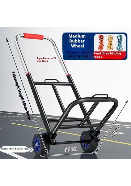 Ayarlanabilir El Arabası Elle Çekilen Taşıma Römorku (Yurt Dışından)