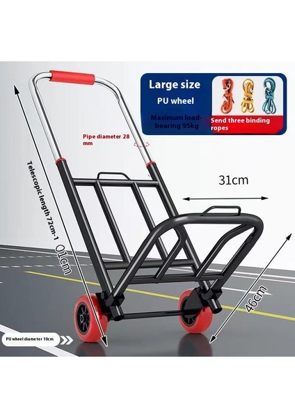 Ayarlanabilir El Arabası Elle Çekilen Taşıma Römorku (Yurt Dışından)