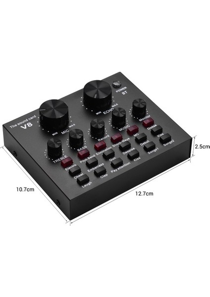 Zuomee Dış Ses Karıştırma Ses Kartı Bt Bağlantısı Çoklu Ses Efektleri (Yurt Dışından) indirimleri