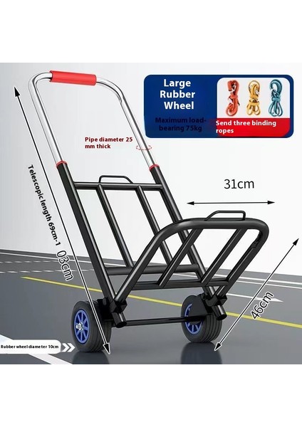 Ayarlanabilir El Arabası Elle Çekilen Taşıma Römorku (Yurt Dışından)