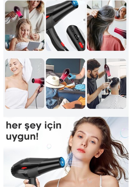 Ultra Saç Kurutma ve Fön Makinesi 2500W Sıcak - Soğuk 2 Kademeli Ev Berber Pet modelleri