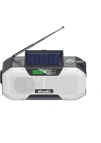 Açık Acil Durum Çok Fonksiyonlu Güneş El Krank Güç Üretimi Taşınabilir Radyo (Yurt Dışından)