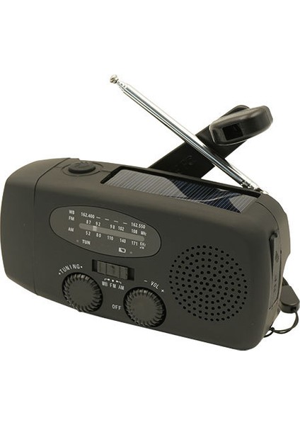 Açık Acil Durum Çok Fonksiyonlu Güneş El Krank Güç Üretimi Taşınabilir Radyo (Yurt Dışından)