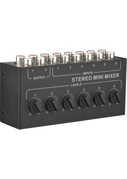 Zuomee Mini 6 K Pasif Ses Karıştırıcısı 6 Giriş 2 Çıkış Ses Seviyesi Kontrolü (Yurt Dışından) fiyatları