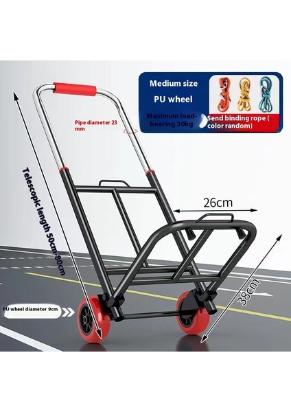 Ayarlanabilir El Arabası Elle Çekilen Taşıma Römorku (Yurt Dışından)