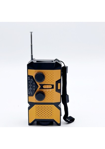 Açık Acil Durum Çok Fonksiyonlu Güneş El Krank Güç Üretimi Taşınabilir Radyo (Yurt Dışından)