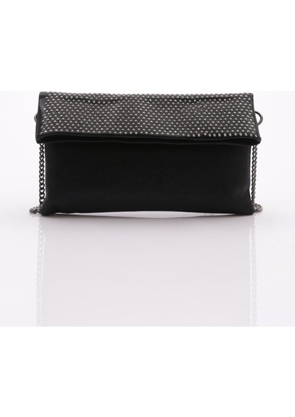 Işıltılı Taşlı Omuz ve Kol Çantası, Şık ve Kullanışlı Siyah Renk Seçeneği