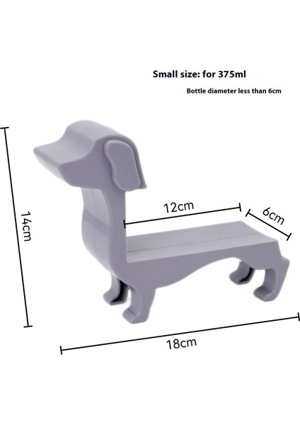 Yaratıcı Dachshund Şarap Şişeliği (Yurt Dışından)