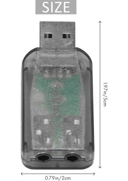 Sagrado Usbden 3,5 mm Mikrofon Jakına Stereo Kulaklık 3D Ses Kartı Ses Adaptörü Pc (Yurt Dışından) indirimleri