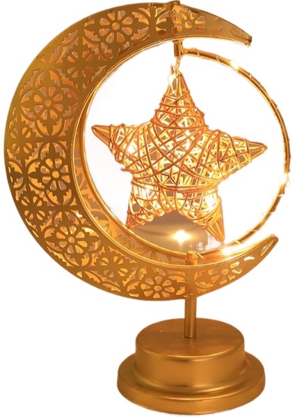 Dönebilen LED Ay Yıldız Dekoratif Masa Lambası (Yurt Dışından)