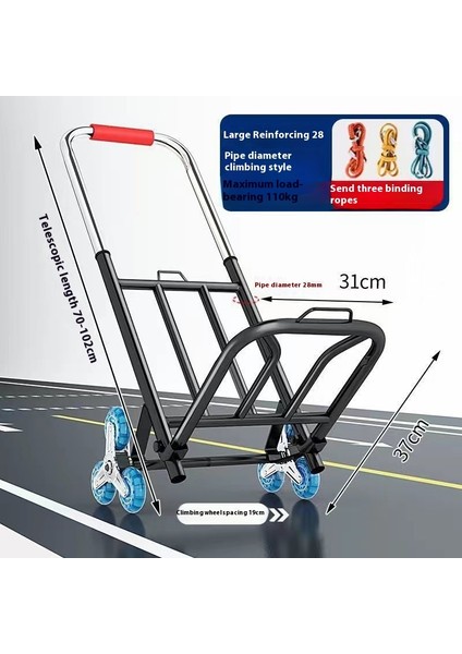Ayarlanabilir El Arabası Elle Çekilen Taşıma Römorku (Yurt Dışından)