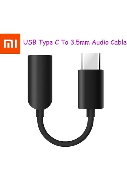 Ganbao Siyah Orijinal Xiaomi Tip C 3.5mm Jack Kulaklık Ses Adaptörü Aux Kablosu Mi 12 S 12 11 10 T P (Yurt Dışından)