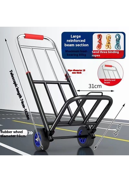 Ayarlanabilir El Arabası Elle Çekilen Taşıma Römorku (Yurt Dışından)