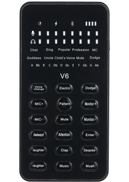 Zuomee V6 Canlı Ses Kartı Evrensel Bt Arkasınavı (Yurt Dışından)