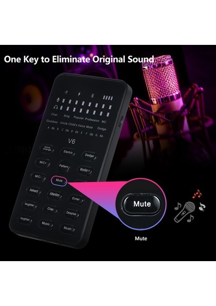 Zuomee V6 Canlı Ses Kartı Evrensel Bt Arkasınavı (Yurt Dışından) indirimleri