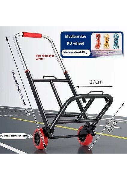 Ayarlanabilir El Arabası Elle Çekilen Taşıma Römorku (Yurt Dışından)