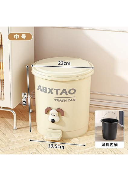 Çöp Kutusu Ayakla Çalıştırılan Kapaklı Oturma Odası Ev Tuvaleti Mutfak Banyo Büyük Kapasiteli Yüksek Değerli Tuvalet Depolama Kovası (Yurt Dışından)