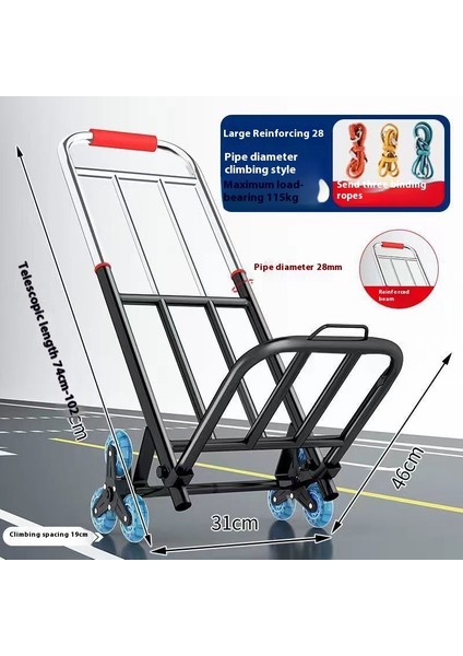 Ayarlanabilir El Arabası Elle Çekilen Taşıma Römorku (Yurt Dışından)