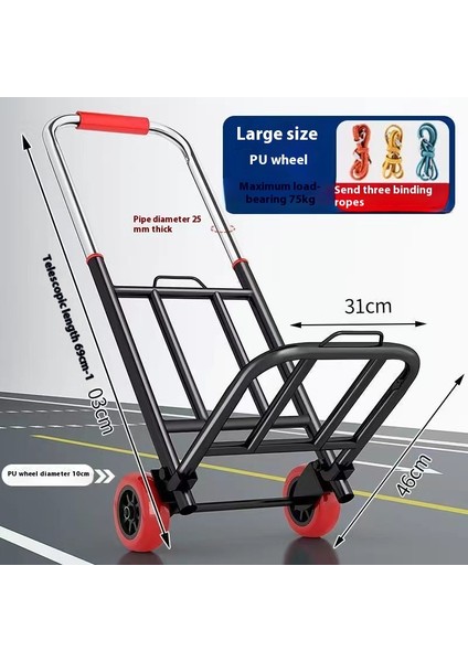 Ayarlanabilir El Arabası Elle Çekilen Taşıma Römorku (Yurt Dışından)