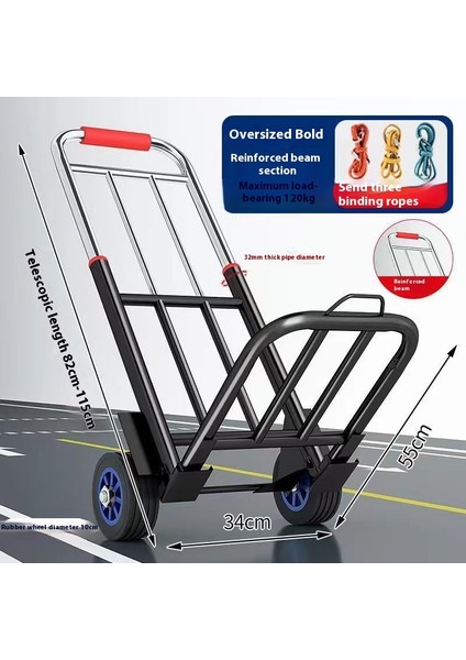 Ayarlanabilir El Arabası Elle Çekilen Taşıma Römorku (Yurt Dışından)