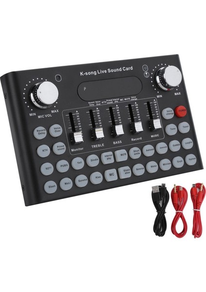 Sagrado F007 Ses Kartı Mikrofon Ses Kartı Mixing Konsolu Canlı Yayın (Yurt Dışından) fiyatları