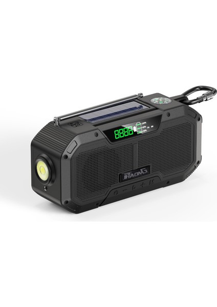 Açık Acil Durum Çok Fonksiyonlu Güneş El Krank Güç Üretimi Taşınabilir Radyo (Yurt Dışından)