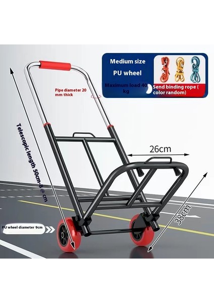 Ayarlanabilir El Arabası Elle Çekilen Taşıma Römorku (Yurt Dışından)