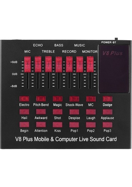 Zuomee Çok Fonksiyonlu Şarj Edilebilir Canlı Ses Kartı Birden Fazla Ses Efekti Bt Bağlantısı (Yurt Dışından) fiyatları