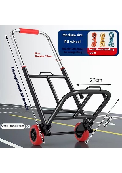 Ayarlanabilir El Arabası Elle Çekilen Taşıma Römorku (Yurt Dışından)