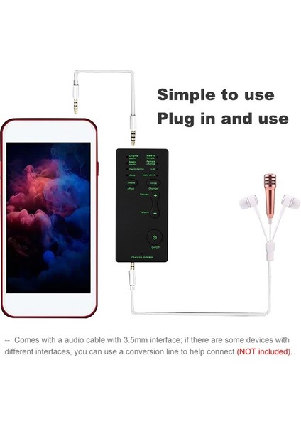 Zuomee Canlı Yayın Için Mini Taşınabilir Ses Efektleri Makinesi Ses Değiştirici (Yurt Dışından) indirimleri