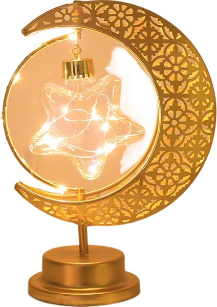 Dönebilen LED Ay Yıldız Dekoratif Masa Lambası (Yurt Dışından)