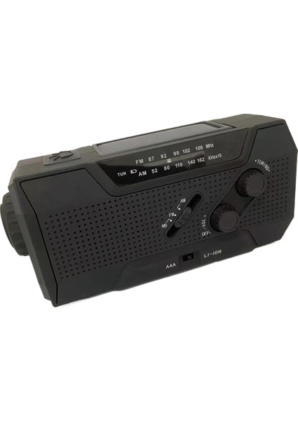Açık Acil Durum Çok Fonksiyonlu Güneş El Krank Güç Üretimi Taşınabilir Radyo (Yurt Dışından)