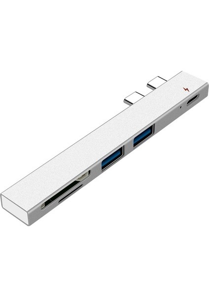 Zuomee T819 5li Usb-C Hub Pd Şarj Usb3 Portlu Gümüş (Yurt Dışından)
