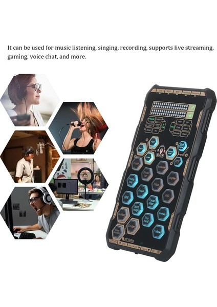 Zuomee Cep Telefonu ve Bilgisayar Için El ile Taşınabilir Ses Kartı Şarkı Canlı Yayını (Yurt Dışından) fırsatları