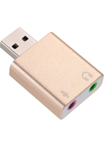 Zuomee Alüminyum Çelik USB Harici Ses Adaptörü 3.5mm Jack S 7.1 (Yurt Dışından) fırsatları