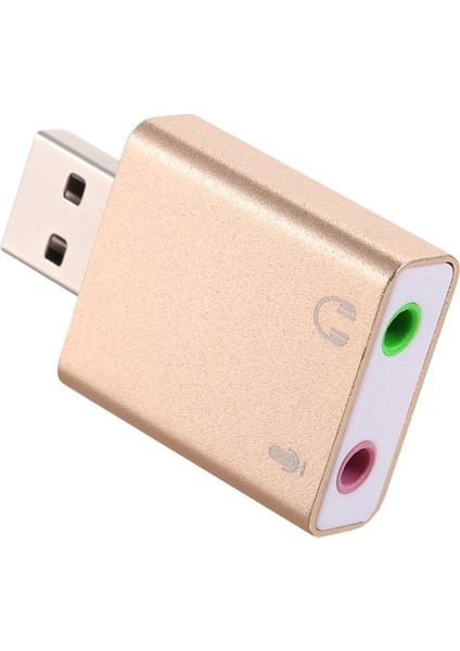 Zuomee Alüminyum Çelik USB Harici Ses Adaptörü 3.5mm Jack S 7.1 (Yurt Dışından) indirimleri