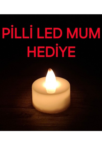 Kırmızı Yakut Şans Evi Dekor Gece Lambası Pilli LED Mum Hediye fiyatları