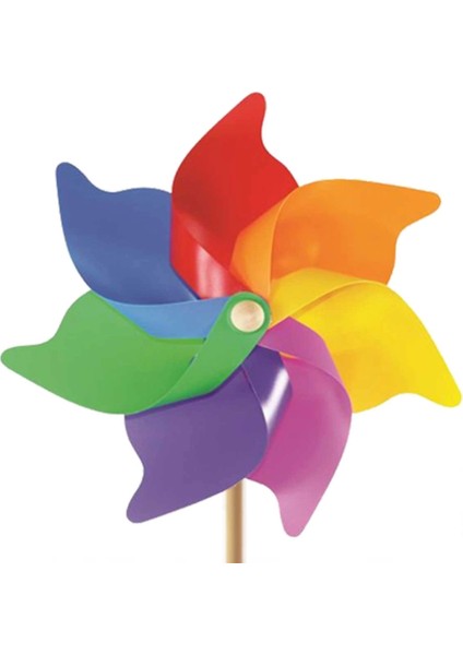 Bfs 7 Kanat 35 cm Gök Kuşağı Rüzgar Gülü