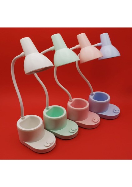 Çok Renkli Kalemlikli Masa Lambası ile Çalışma Ortamınıza Şıklık Katın