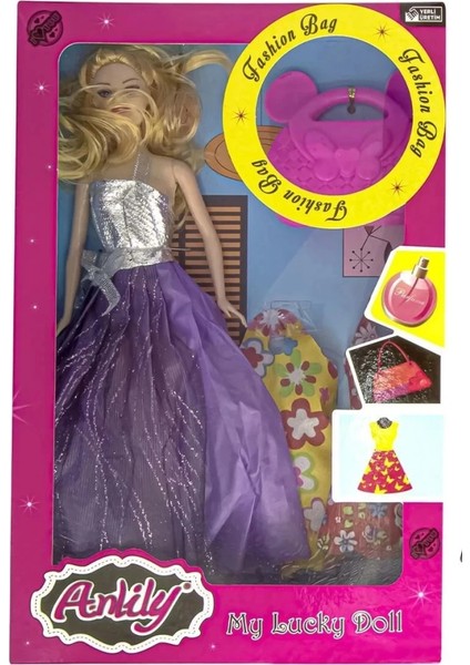 Bfs Oydaş Anlily Çantalı Yedek Elbiseli Bebek 2281