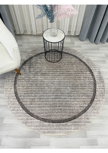Bej Renk Iskandinav Tarzı Kaymaz Taban Sisal Görünüm Daire Halı fırsatları