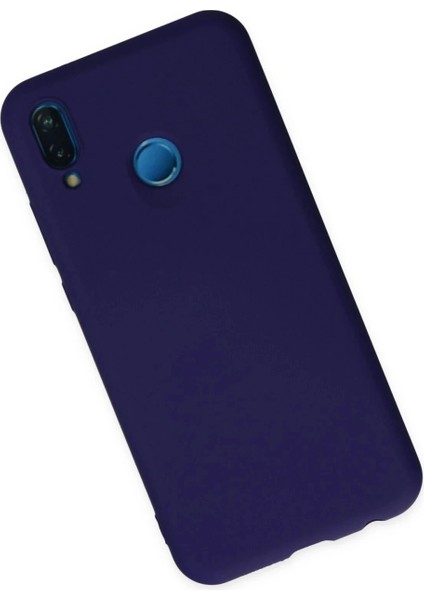 Huawei P20 Lite Kılıf Nano Içi Kadife Silikon - Mor modelleri