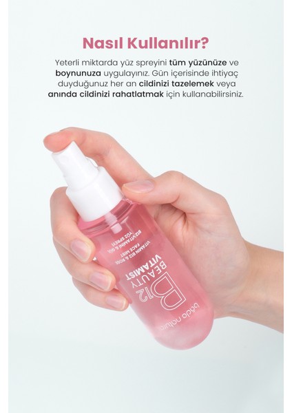 Beauty Vitamist B12 Vitamini Gül Yüz Spreyi Canlandırıcı Etki 100 ml Tüm Cilt Tipleri İçin indirimleri