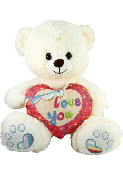 PJH2324 peluş Kalpli Ayı Love You 30 cm -Vardem modelleri