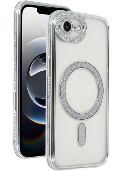 Bfs Apple iPhone 16E Joke Simli Magneticsafe Kılıf - Gümüş fiyatları