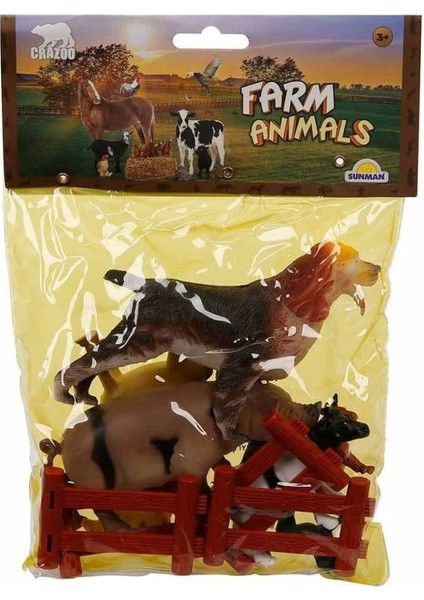 Bfs Nessiworld 0708 Çiftlik Hayvanları Poşetli Hayvan Oyun Seti Orta Boy- Sunman modelleri