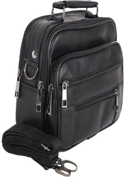 Şık Siyah Kuzu Deri Erkek Çanta 24X30 Cm, Dayanıklı ve Zarif Tasarım fiyatları