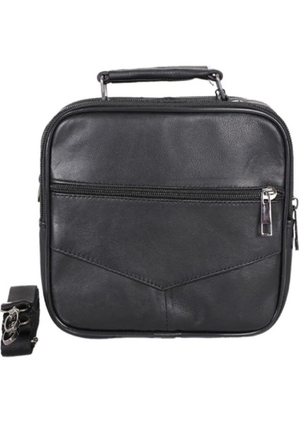 Şık Siyah Kuzu Deri Erkek Çanta 24X30 Cm, Dayanıklı ve Zarif Tasarım modelleri